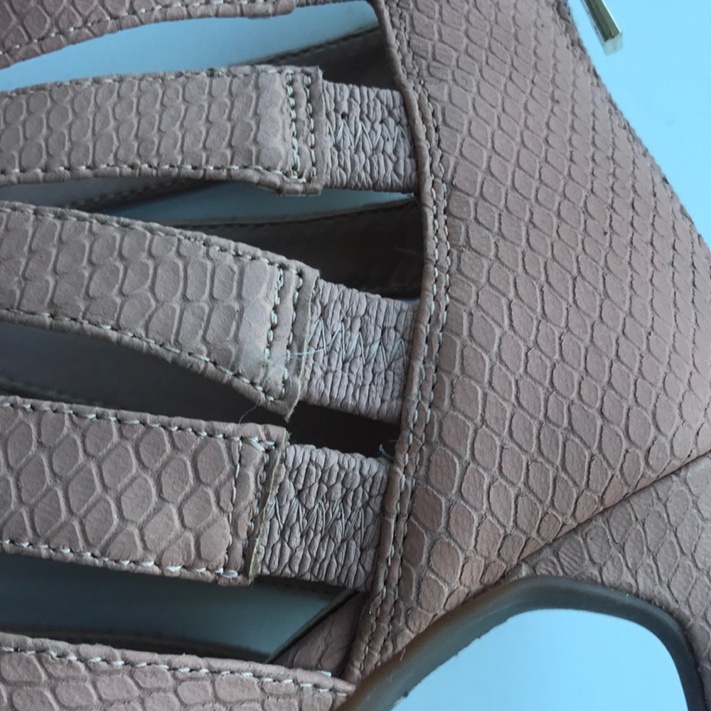 Jessica Simpson Python Embossed Leather Sandals - image 2